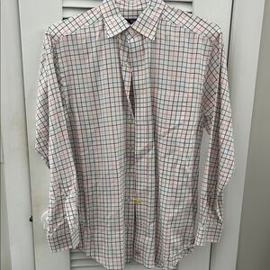 Vineyard Vines Men's Checkered Shirt - Red and White